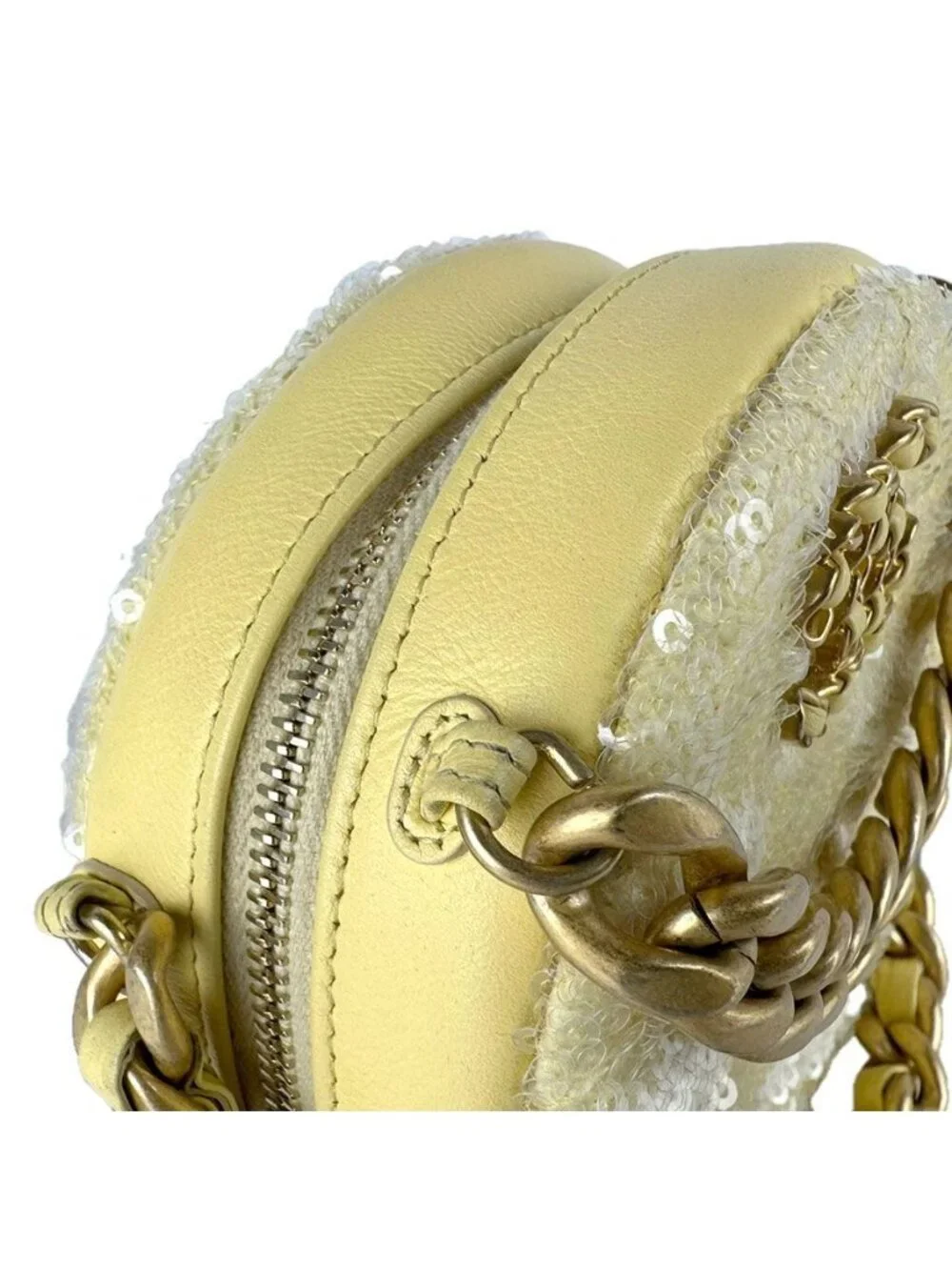 Chanel Shoulder Bag Yellow - Picture 6 of 10